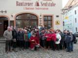 Pumphut führt Gäste aus dem Erzgebirge durch Bautzen